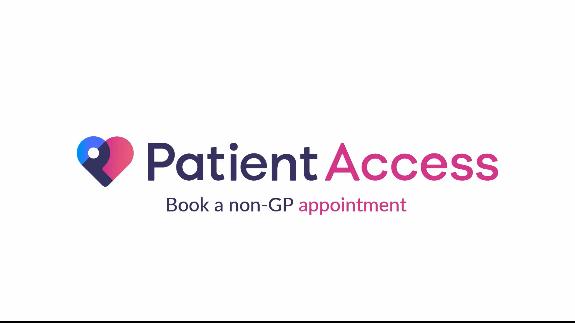 Booking non-GP appointments